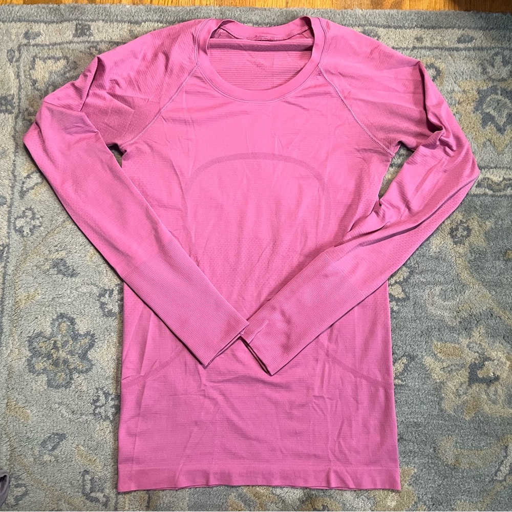 Lululemon Swiftly Tech Long-Sleeve Shirt - pink 💖